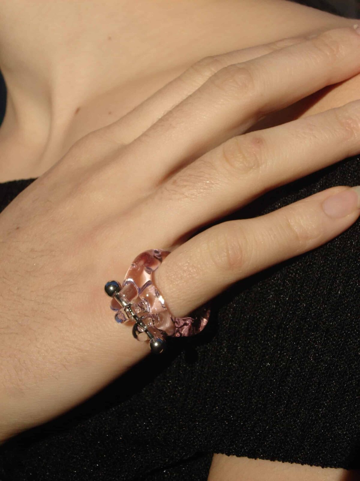 00110 PINK PIERCING ring - Image 5