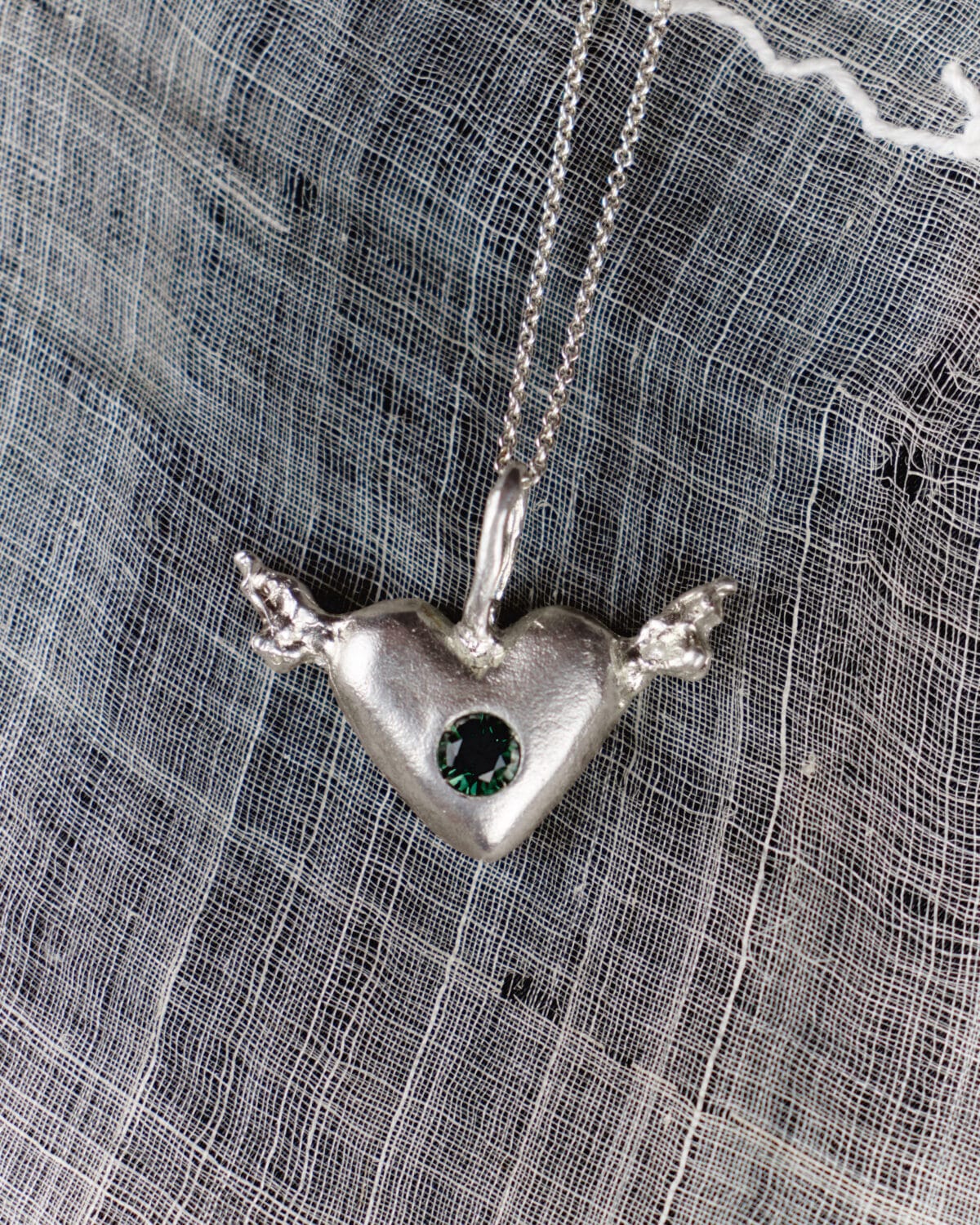 corazón con alas necklace plata sofía rocha