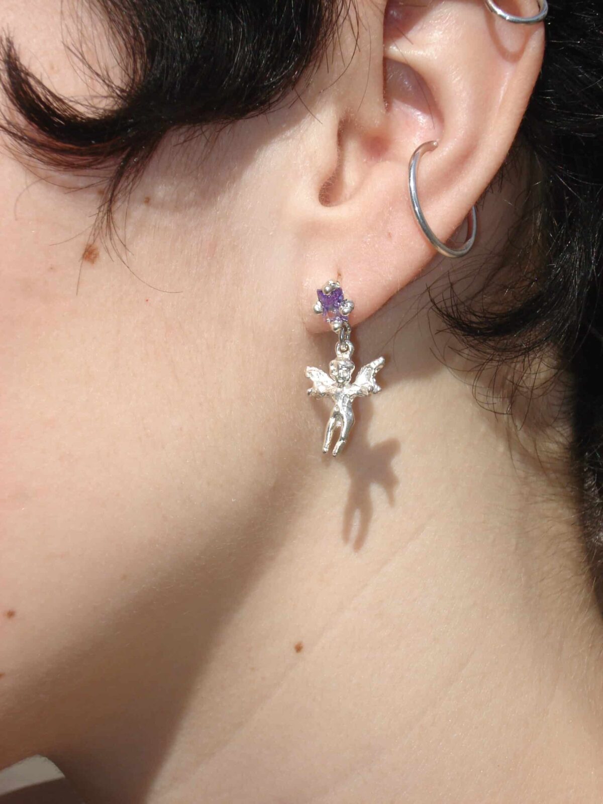 angelito durmiente silver lilac sofia rocha earrings