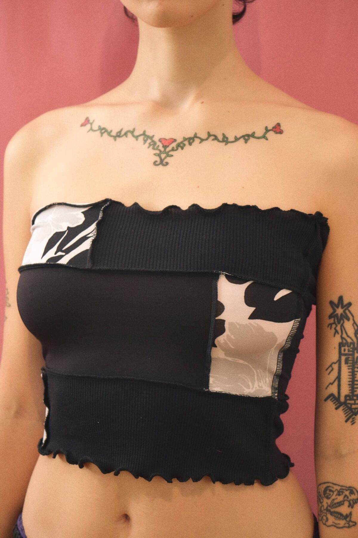 bandeau top nimph upcycling