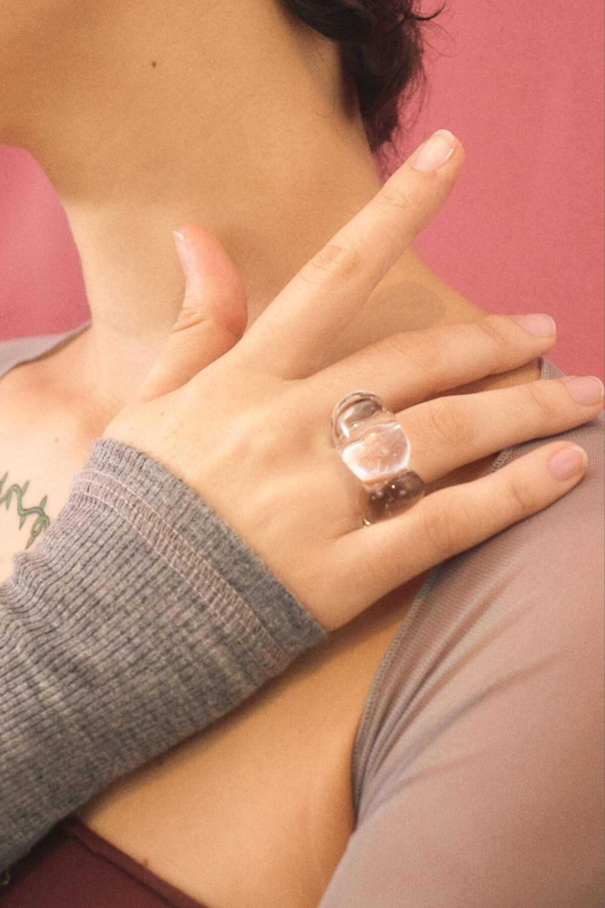 beth glass ring justine menard