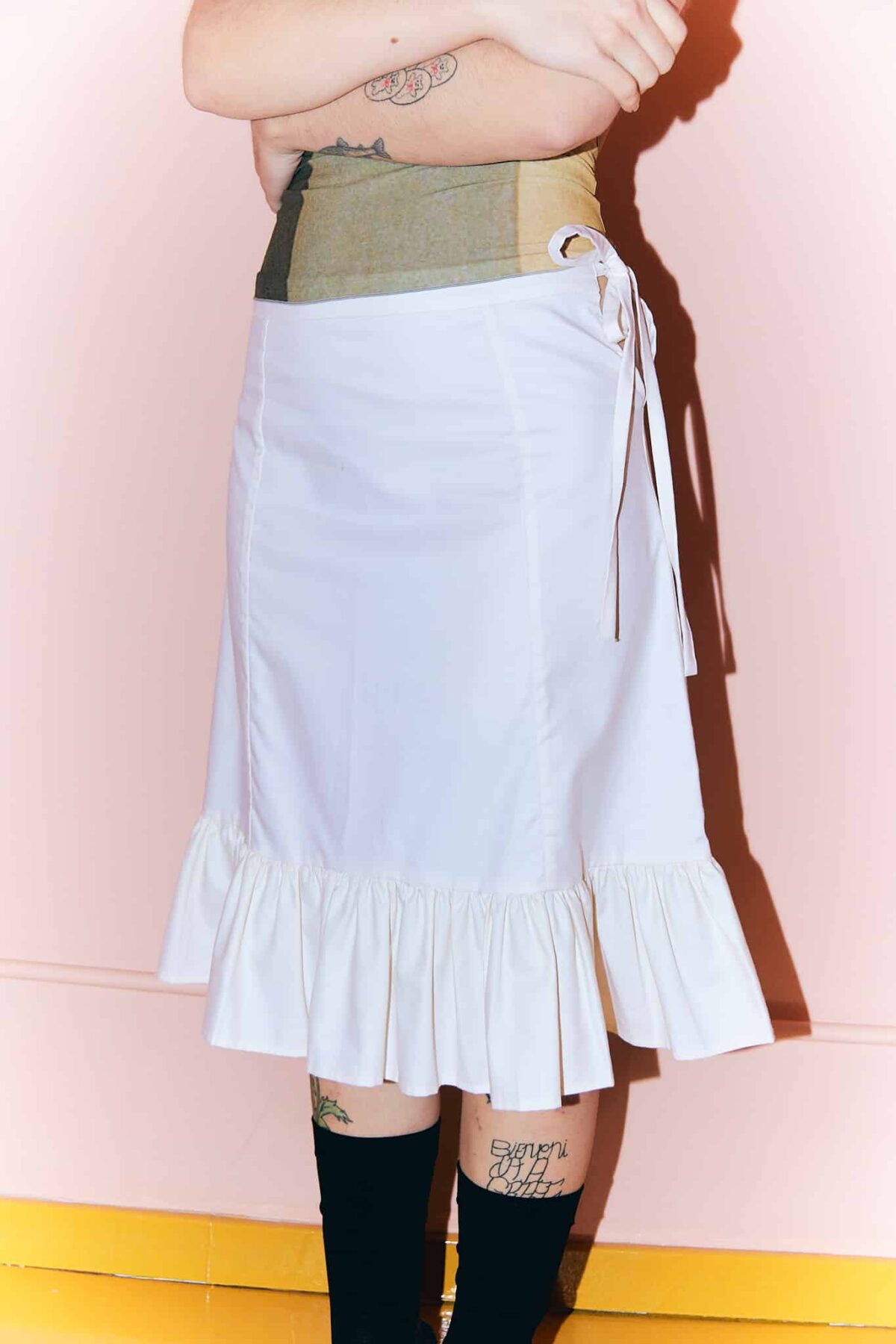 CREAM COTTON petticoat