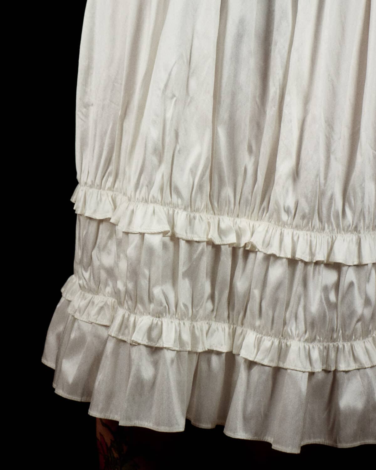 maud dupion ivory pettiocat skirt hai