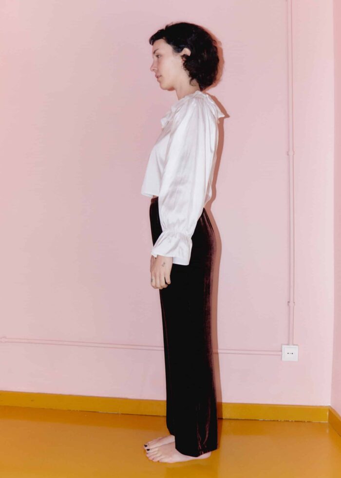 ulla velvet trousers brown hai
