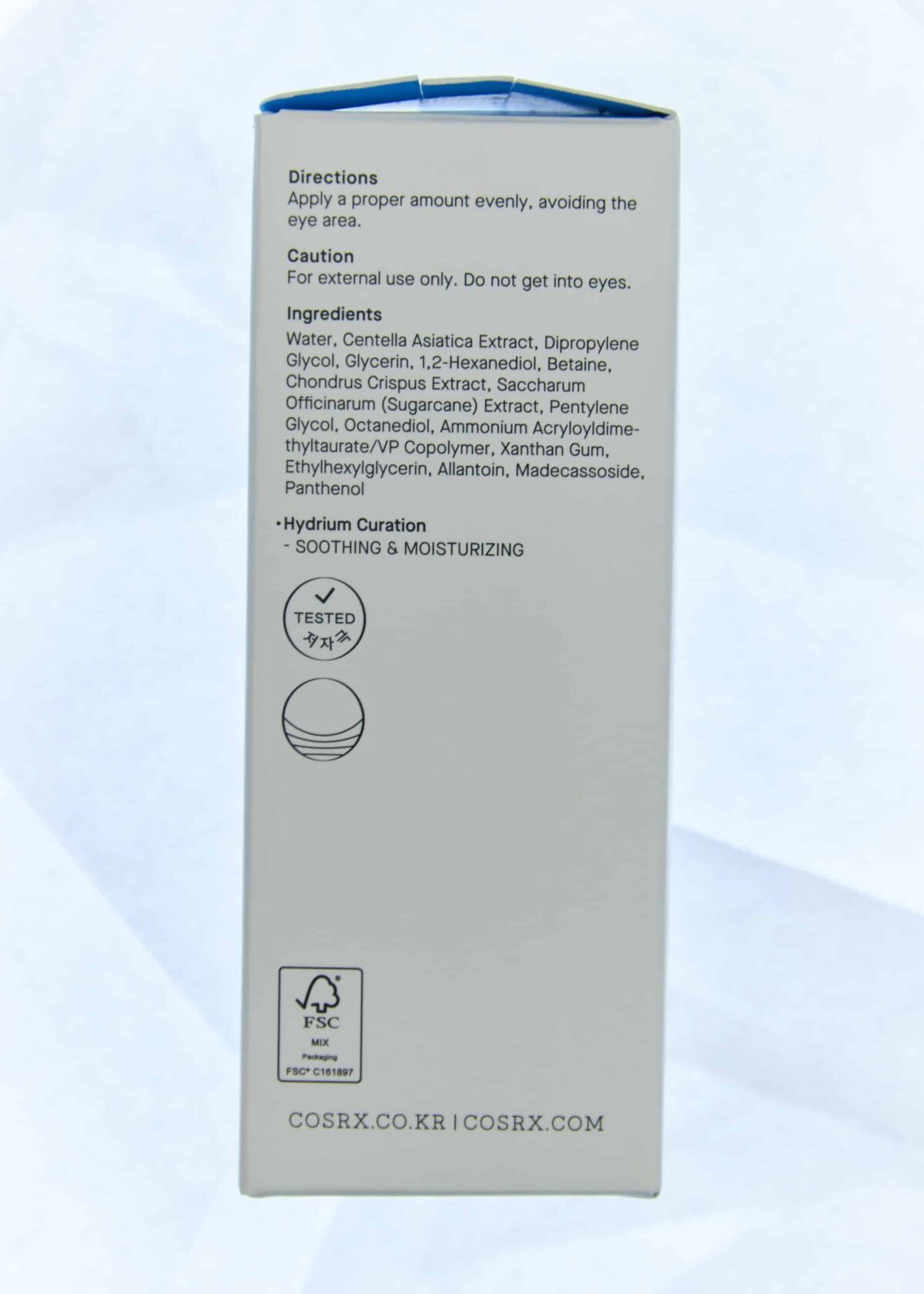 hydrium centella aqua soothing ampoule cosrx