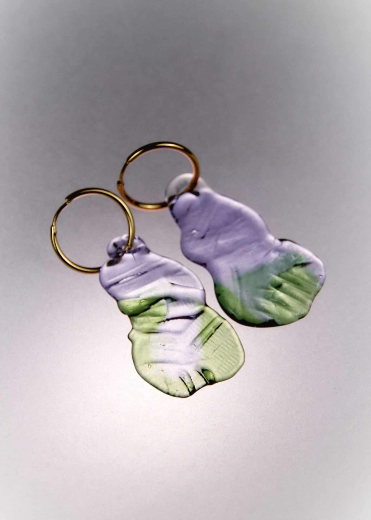 espuma glas hoops lilac & green levens