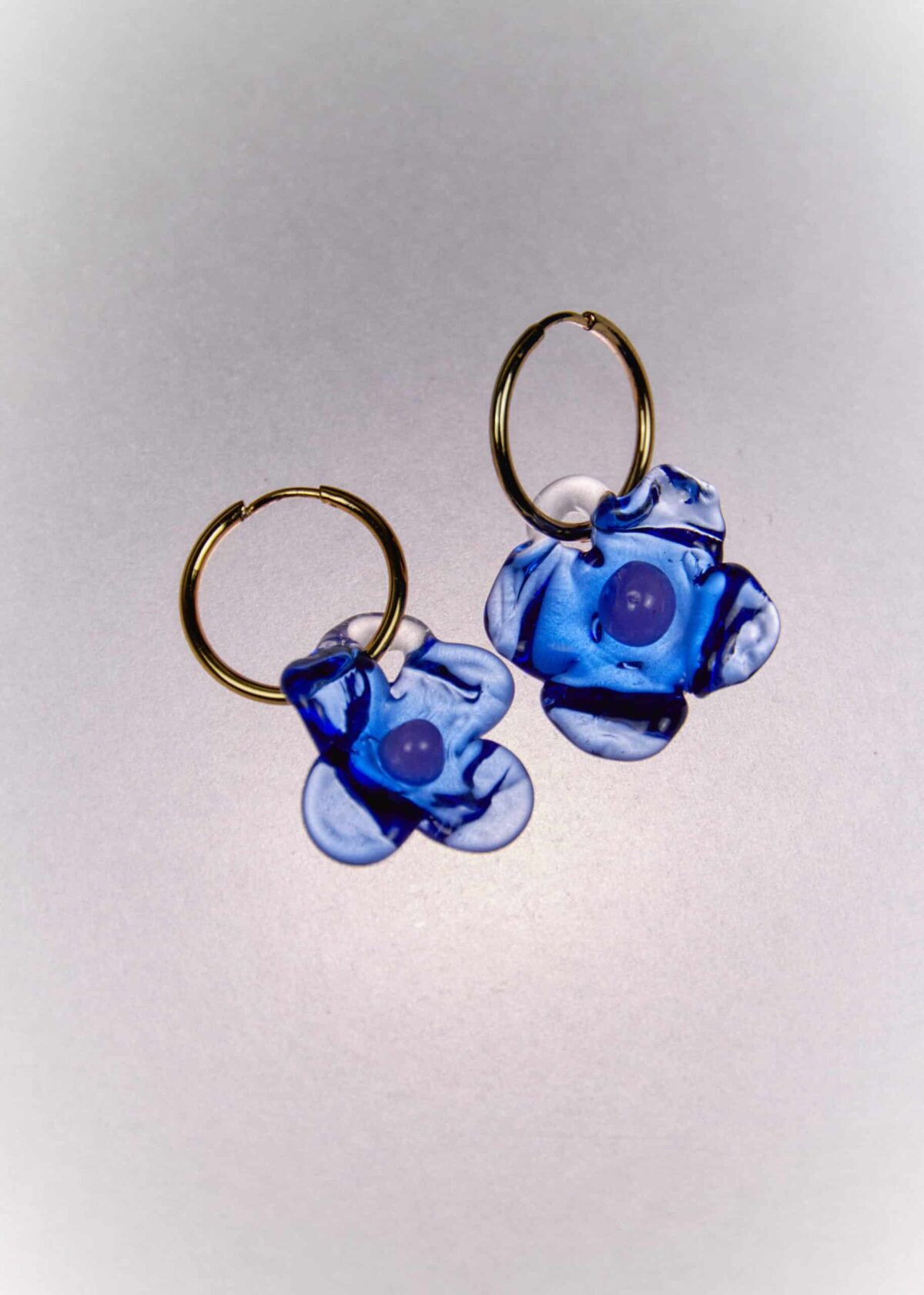 pretty baby hoops glass blue levens