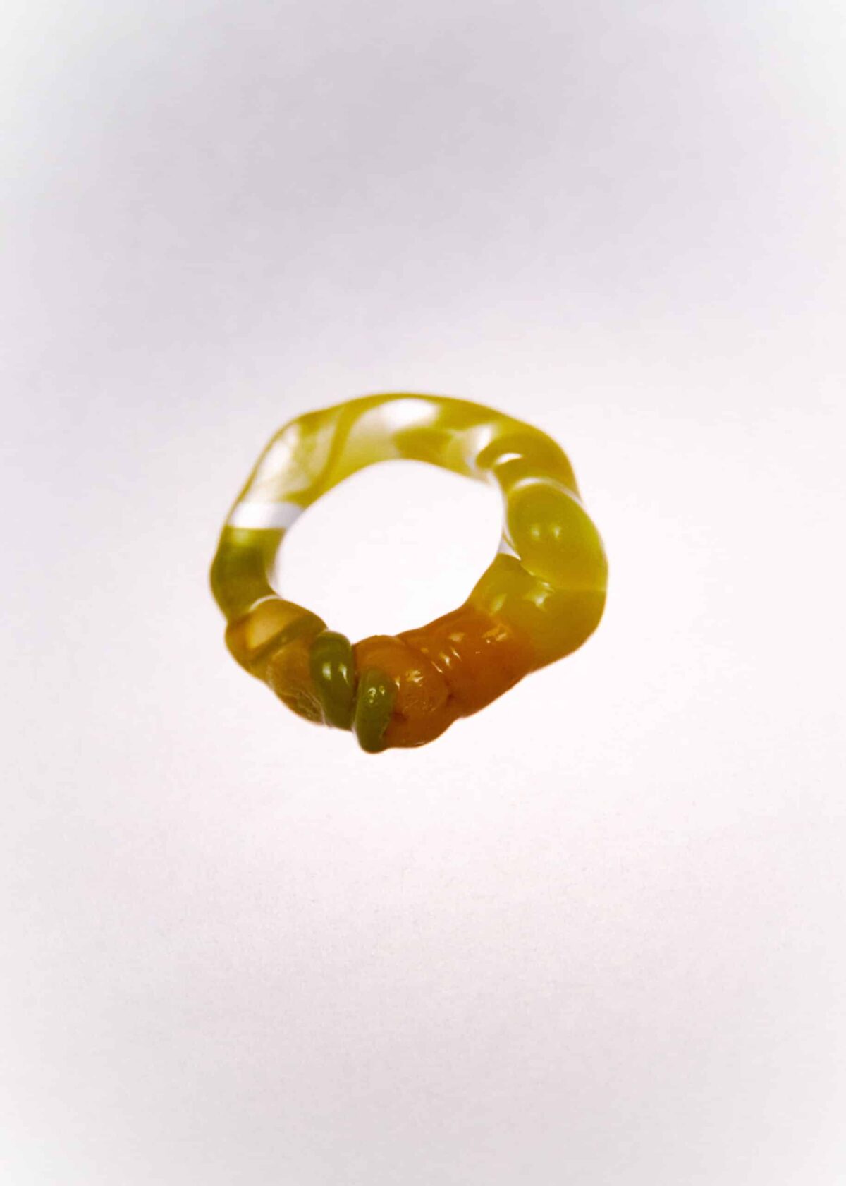 tao glass ring yellow orange levens