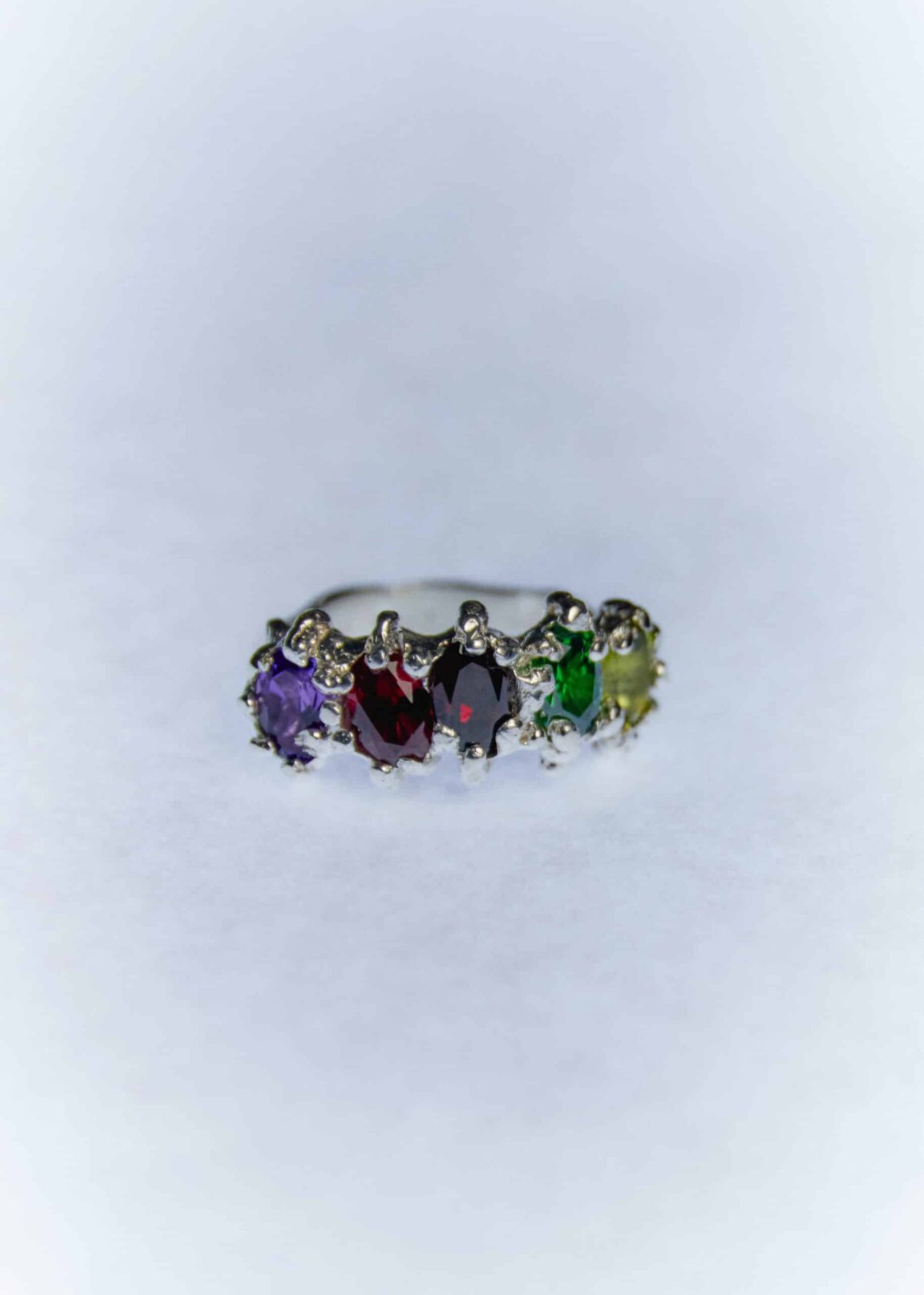 iris ring silver rainbow sofía rocha