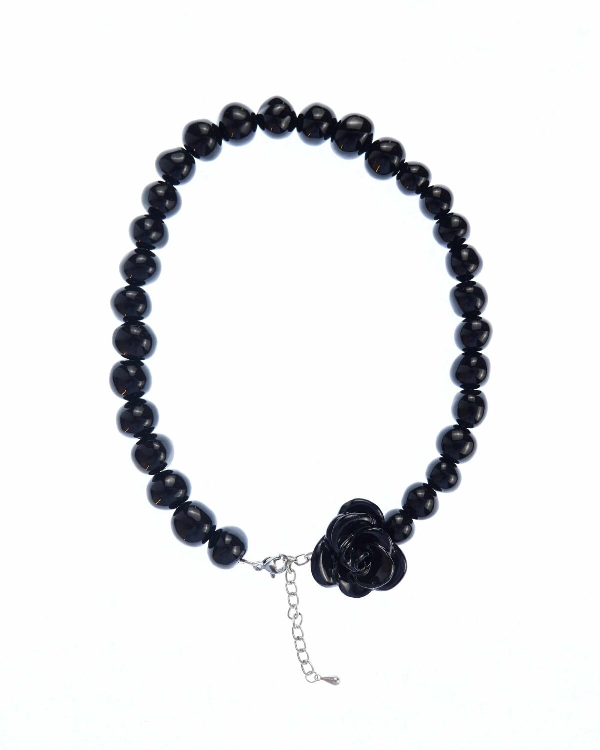 rosa & pearls necklace black levens