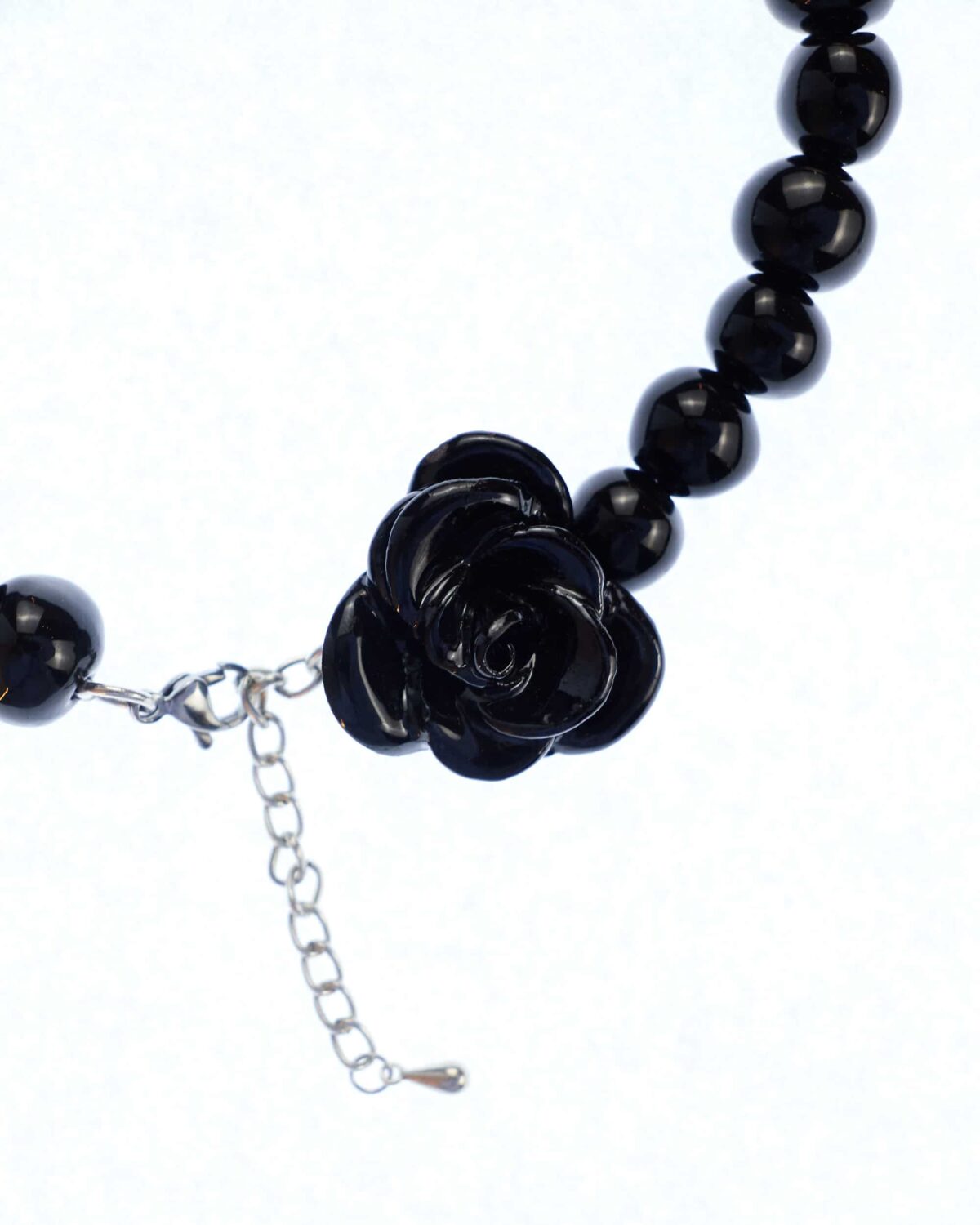 rosa & pearls necklace black levens