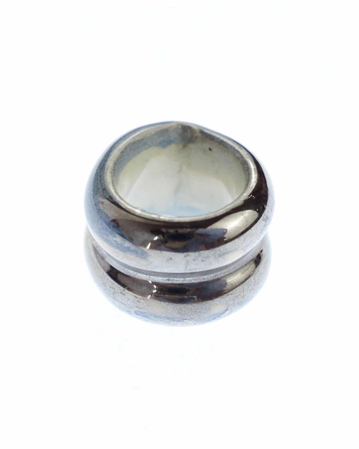 silver blue ceramic ring levens