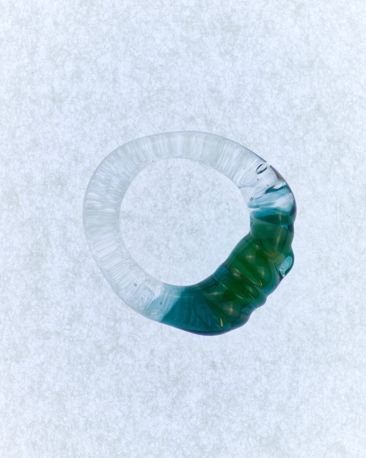 tao glass ring blue green levens