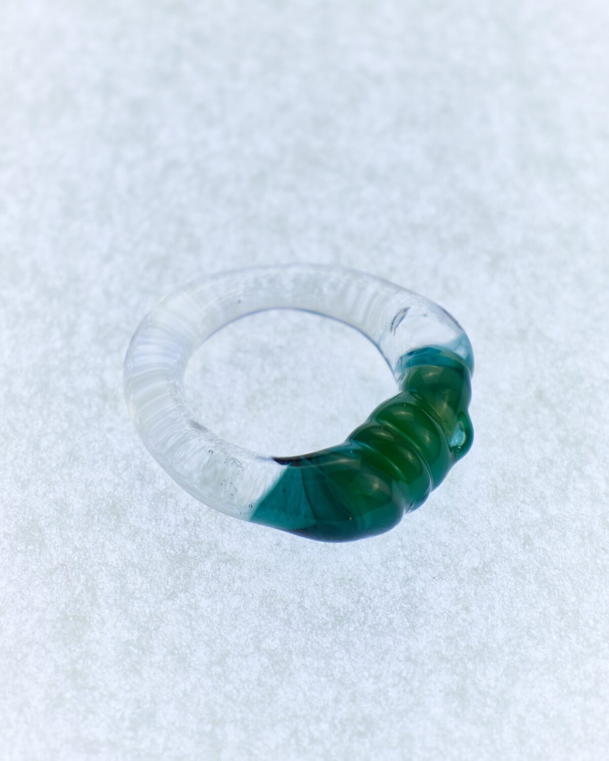 tao glass ring blue green levens