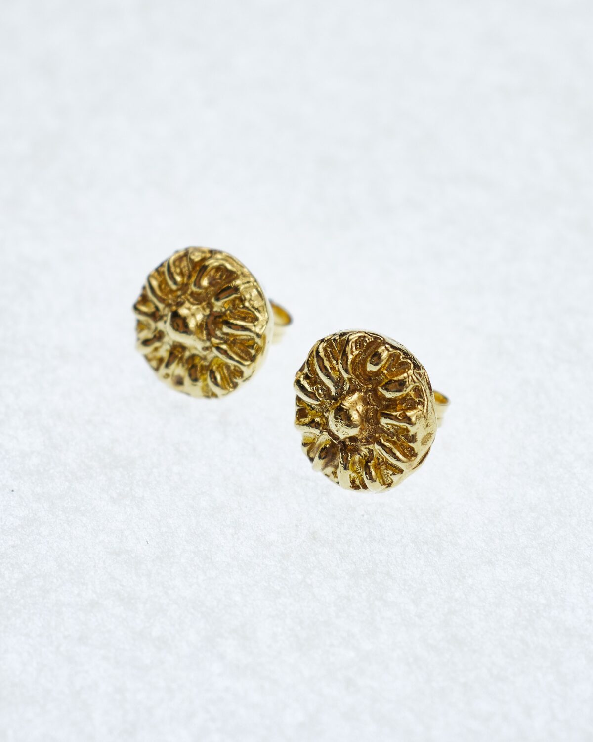 sol studs gold plated bronze sofía rocha earrings