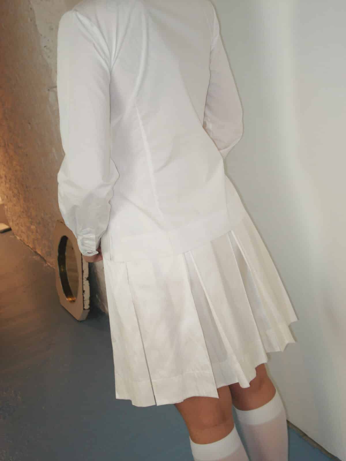 freya ivory silk dress