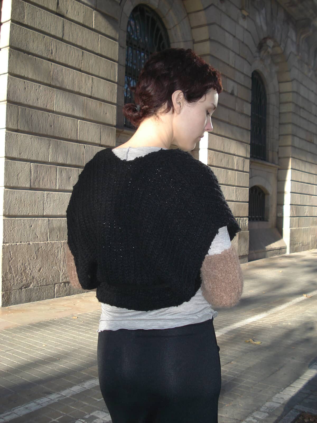 mune knitted vest black rus