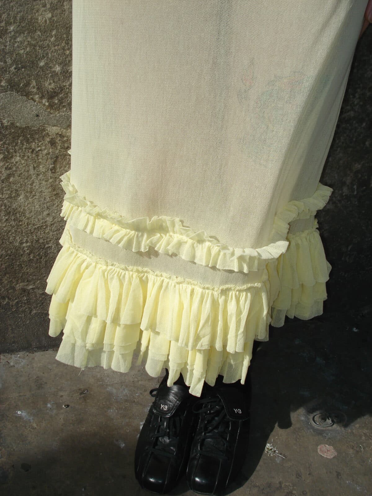 orla yellow cotton tulle hai