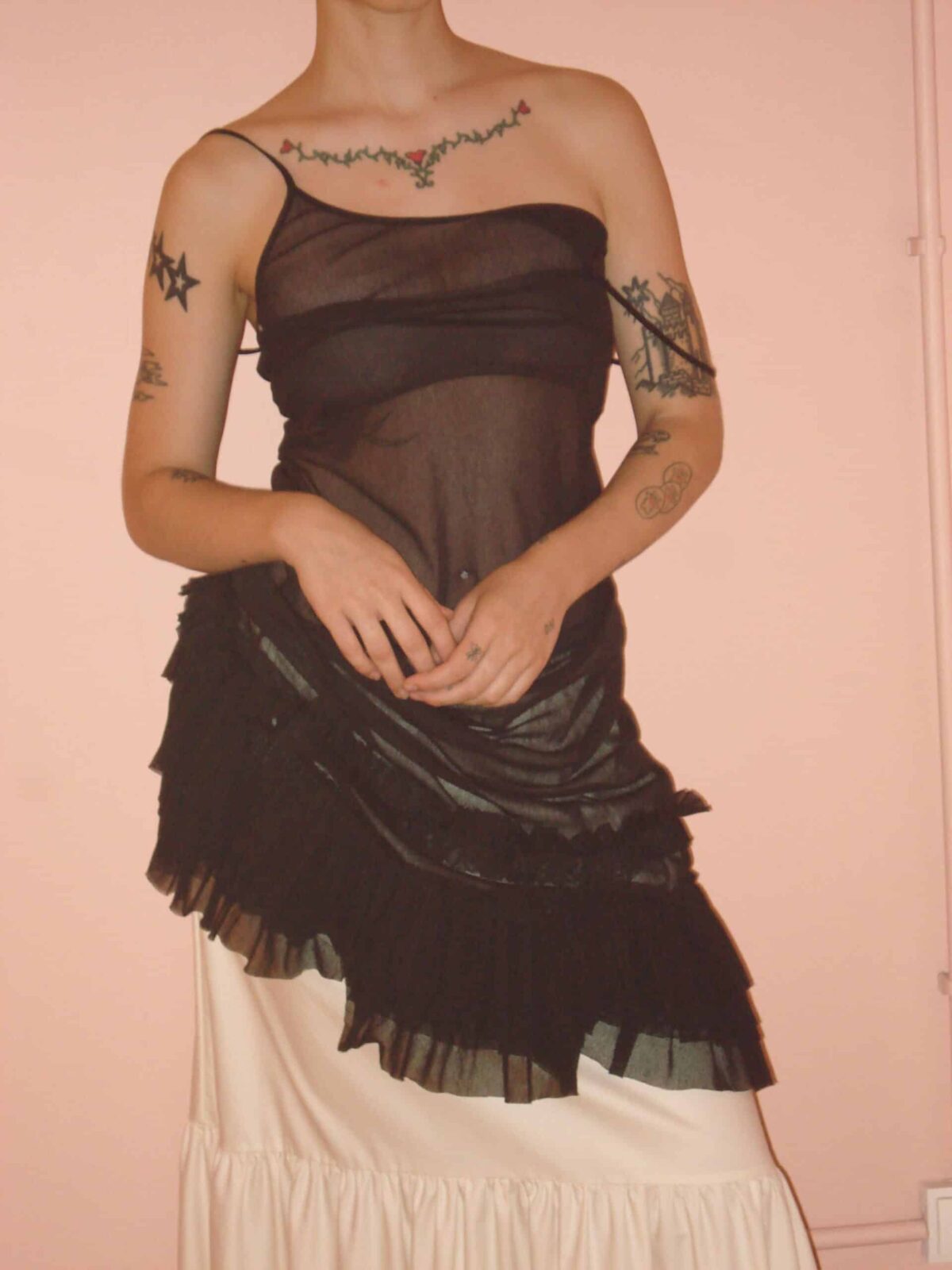 orla black tulle dress hai