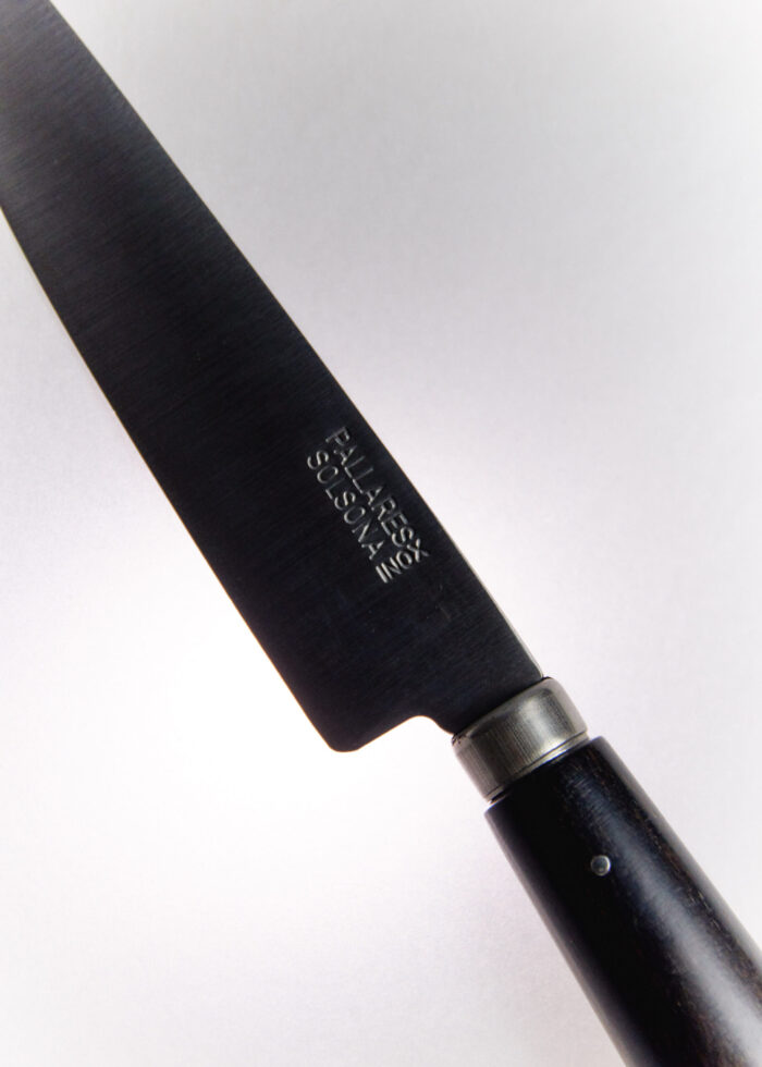 pallarès table knife ebony muy frágil
