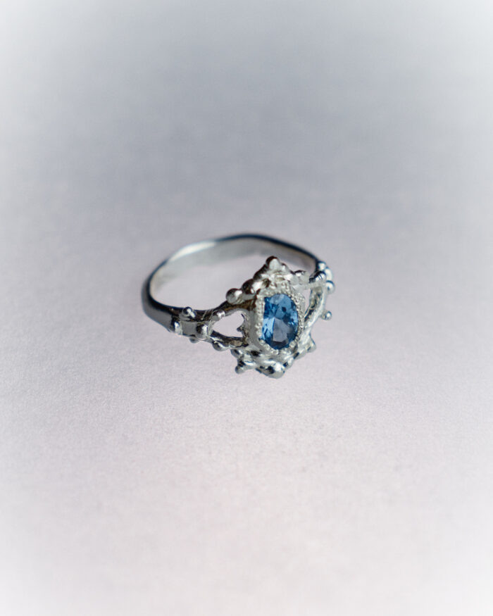 sol de mar silver ring blue sofía rocha muy frágil