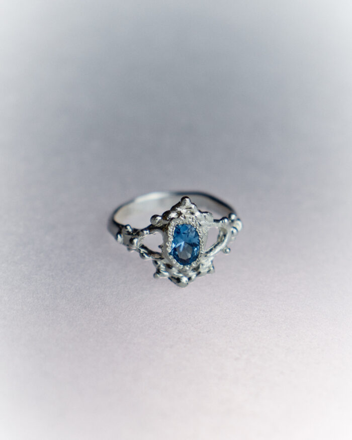 sol de mar silver ring blue sofía rocha muy frágil