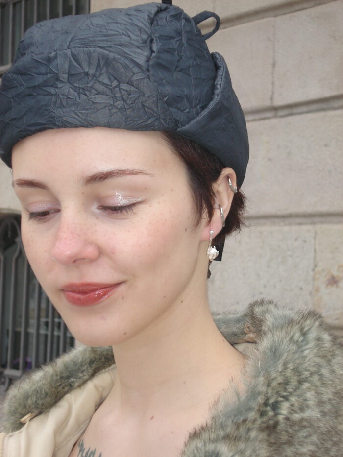 chandelier silver pearl earrings sofía rocha muy frágil