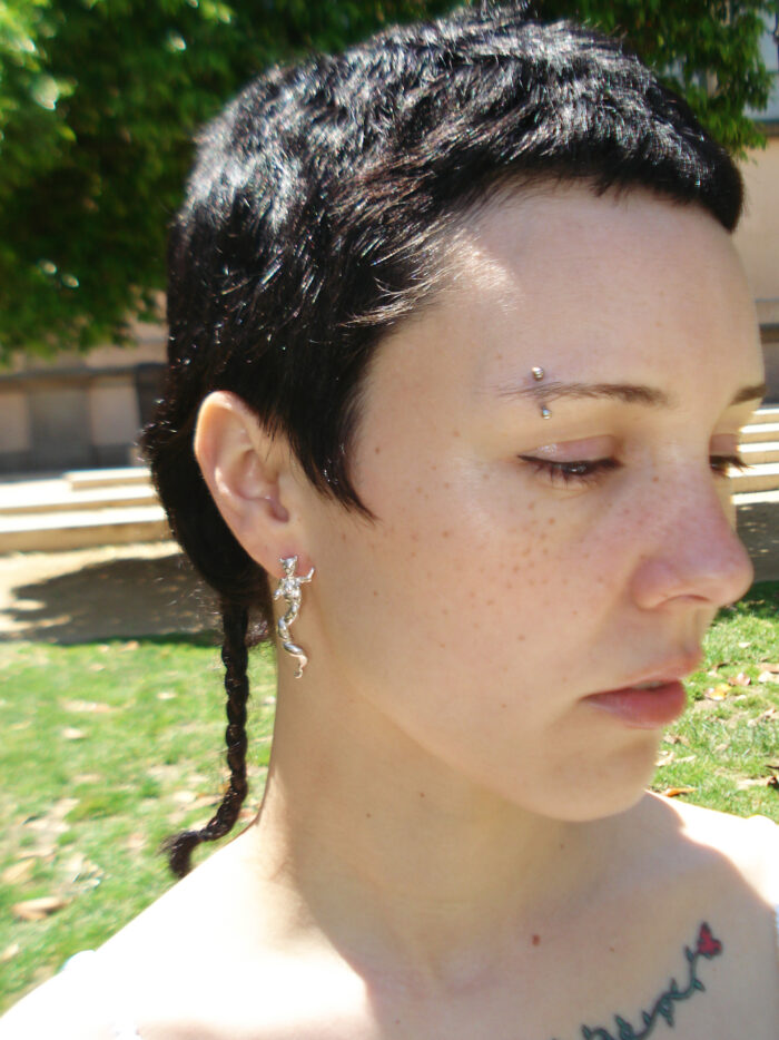 circe silver earrings sofía rocha muy frágil