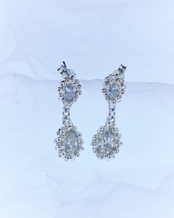 sofía by sofía silver earrings white sofía rocha muy frágil