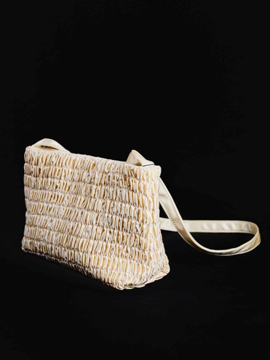 millie ruched bag hai ivory