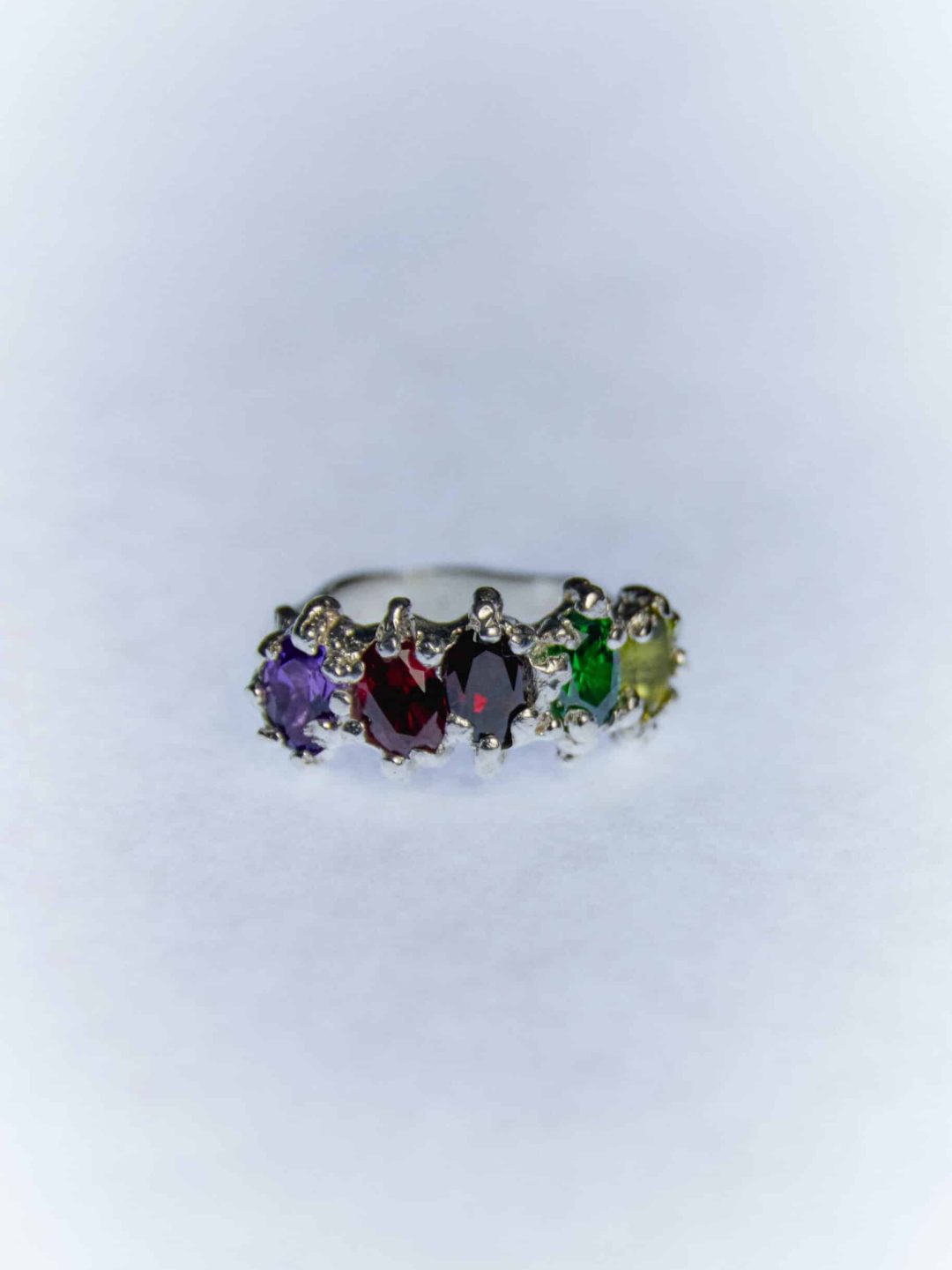 iris ring silver rainbow sofía rocha