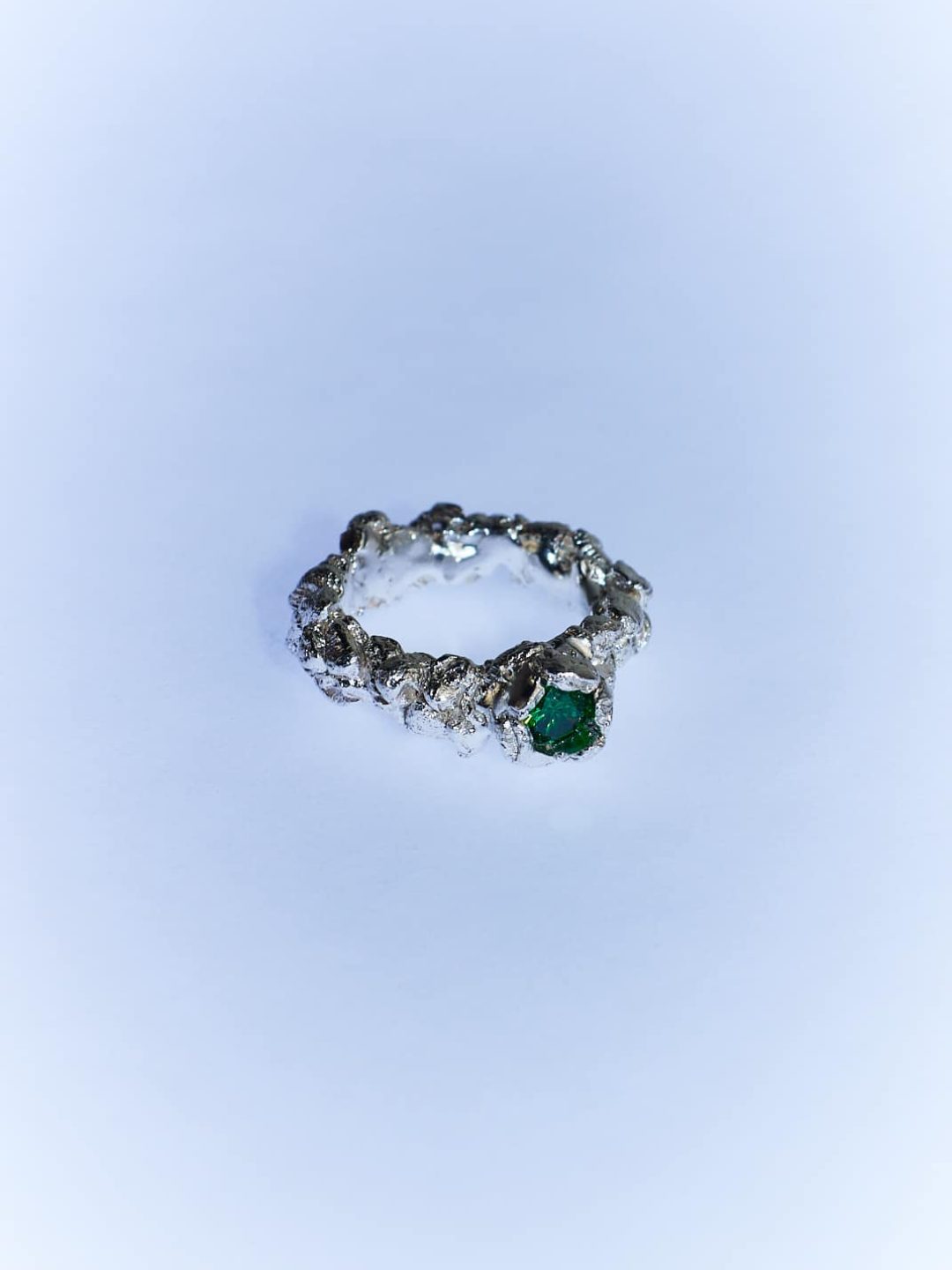 musgo silver ring deep green sofía rocha