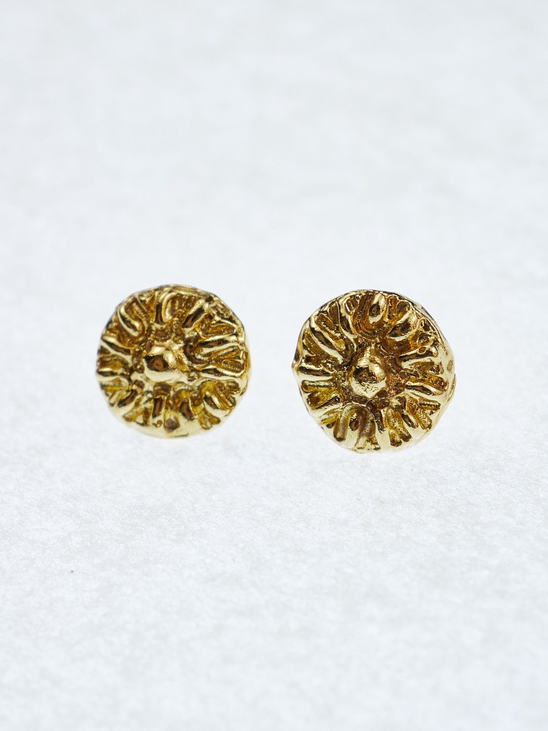 sol studs gold plated bronze sofía rocha earrings