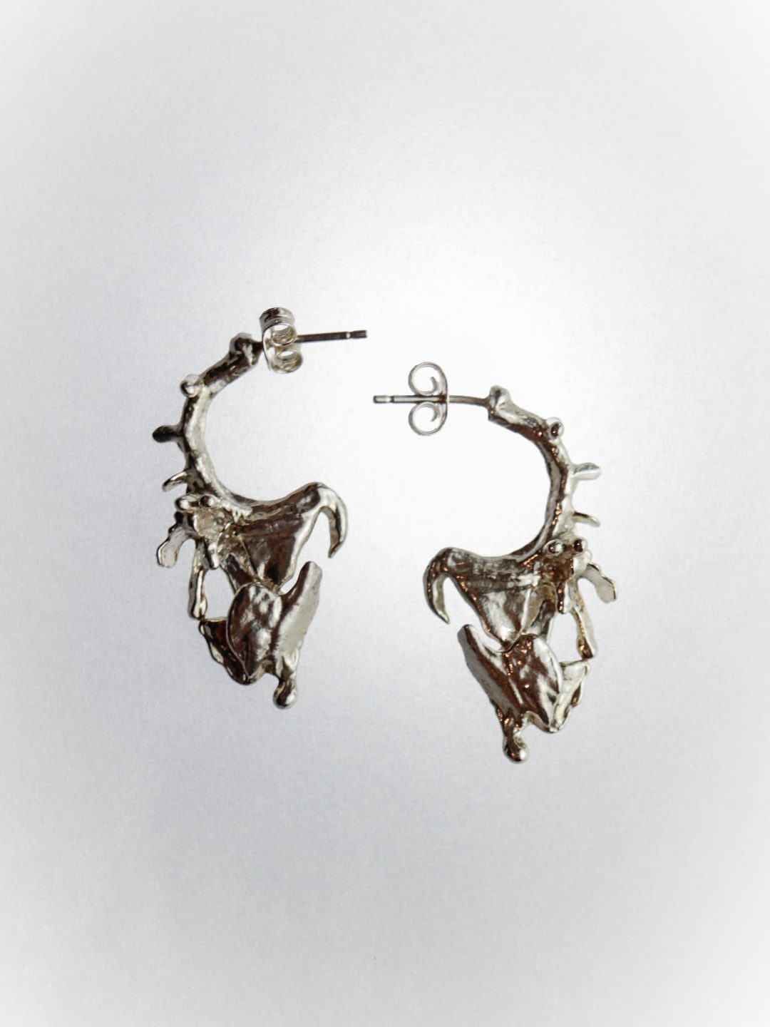 dragon tears silver earrings gohara