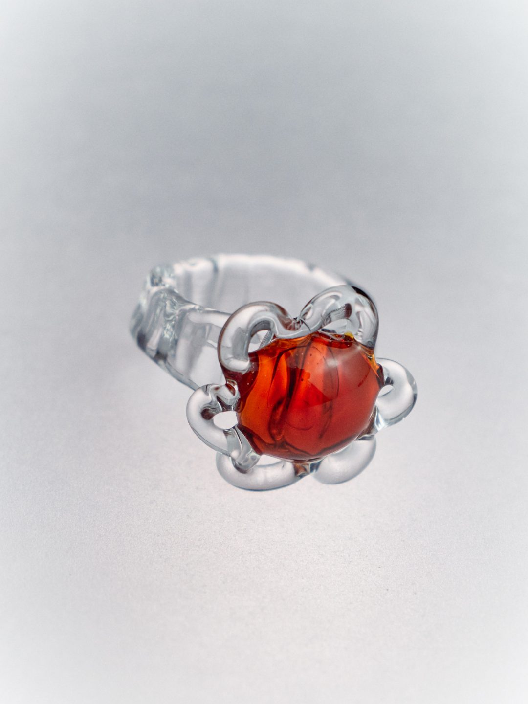 cameo amaretto glass ring levens muy frágil