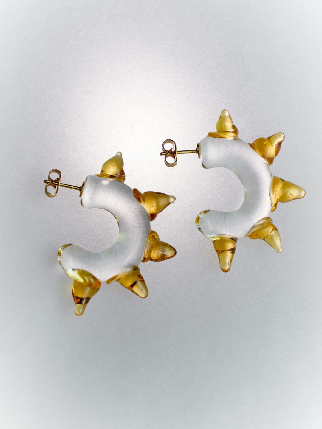 stalagmite glass earrings levens muy frágil