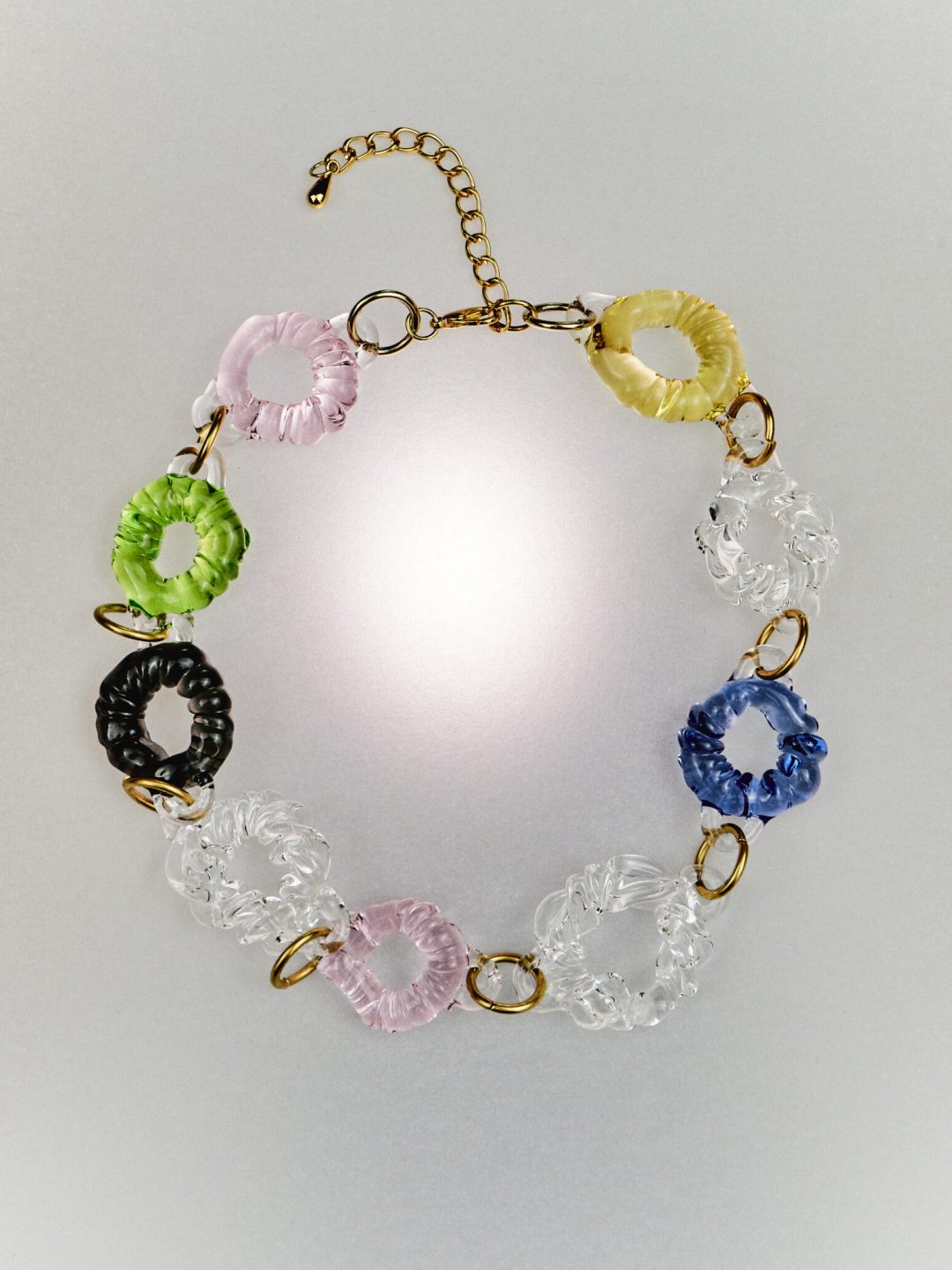 twist circle necklace multicolor levens muy frágil