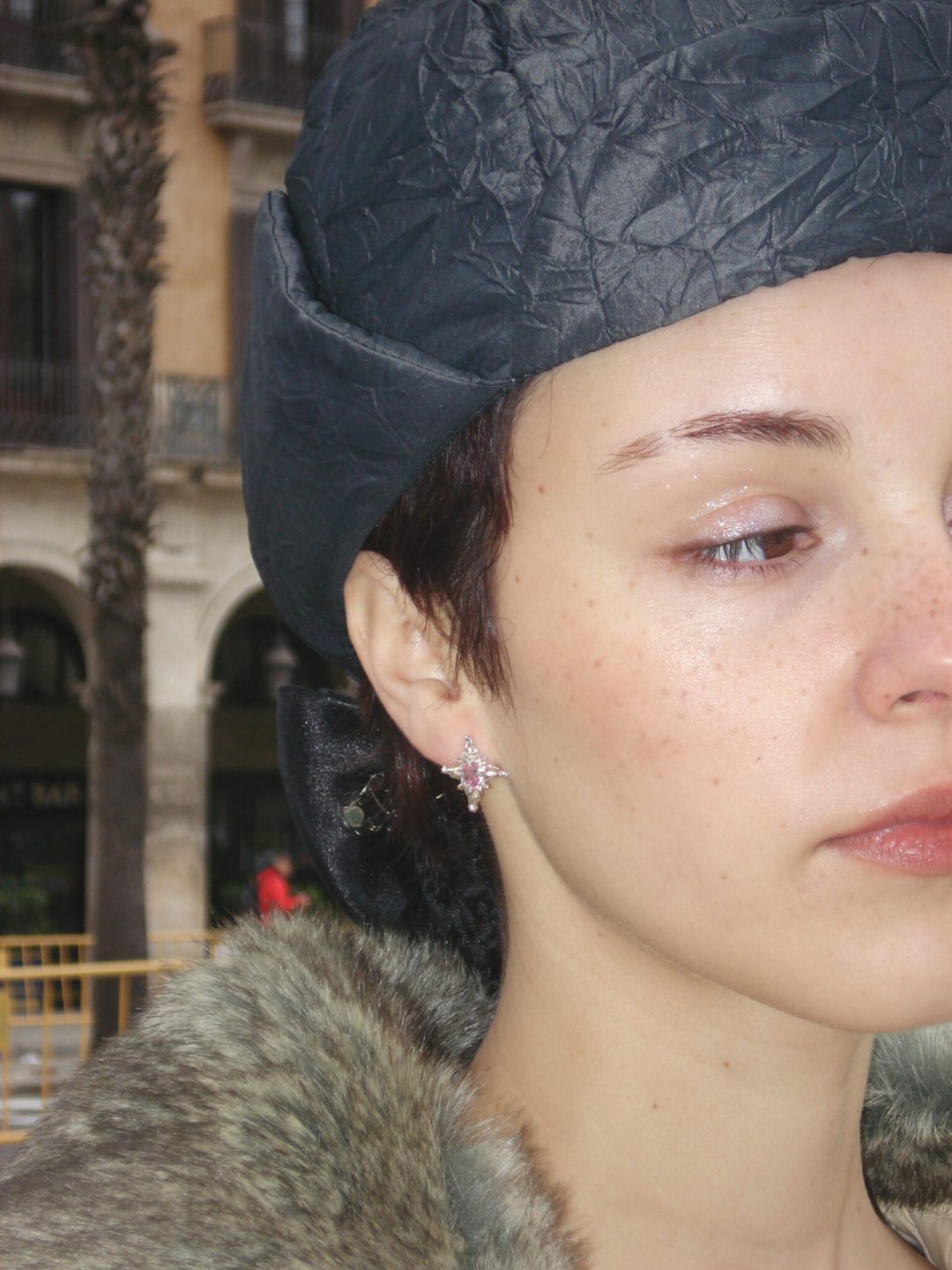 lucky silver earrings pink sofía rocha muy frágil