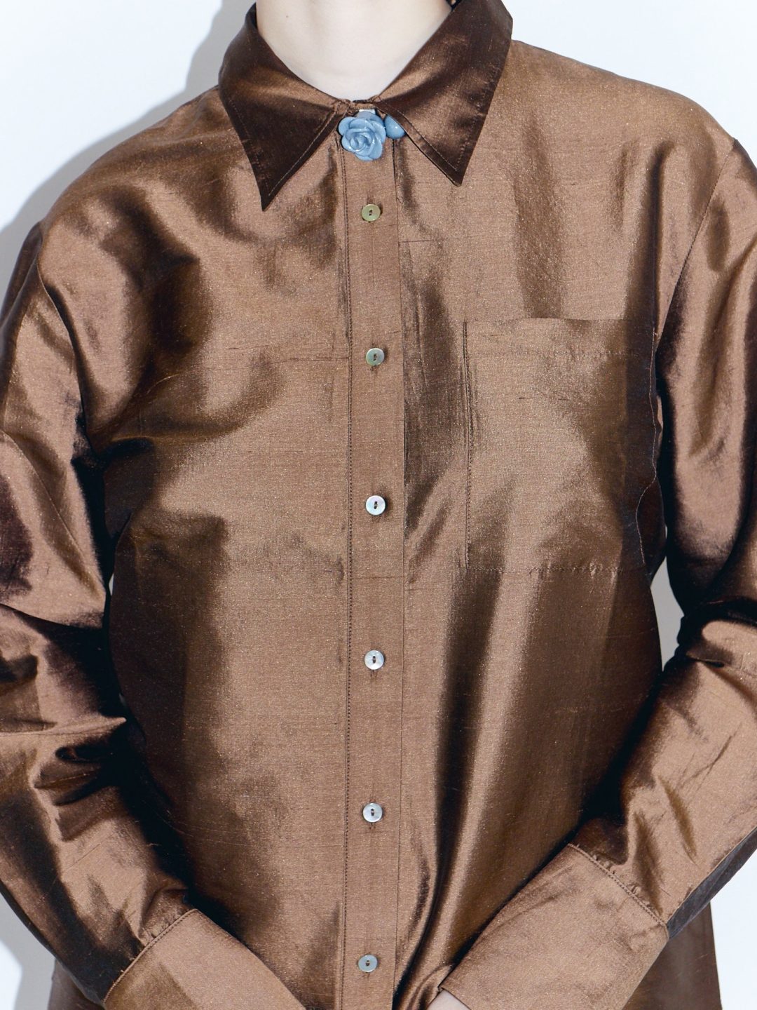 floris shirt brown hai