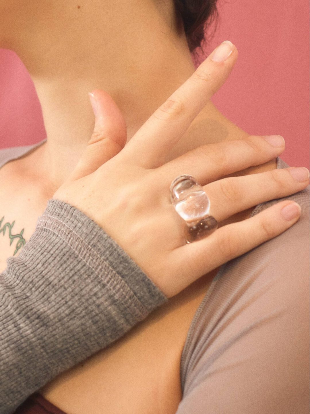 beth glass ring justine menard